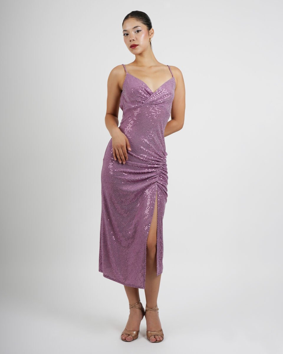 Lilac Sequin Sweetheart Tango Dress